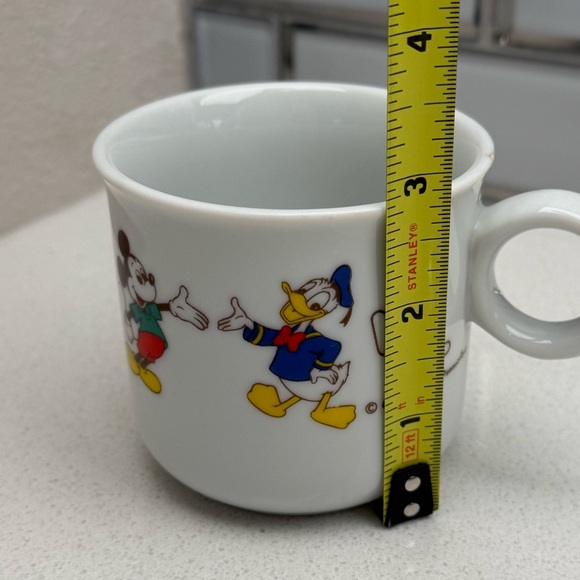 Vintage Walt Disney Productions Mickey Mouse Donald Duck Child Mug Porcelain - Picture 12 of 12